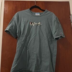 Champion Short Sleeve Crew Tee in Teal Green